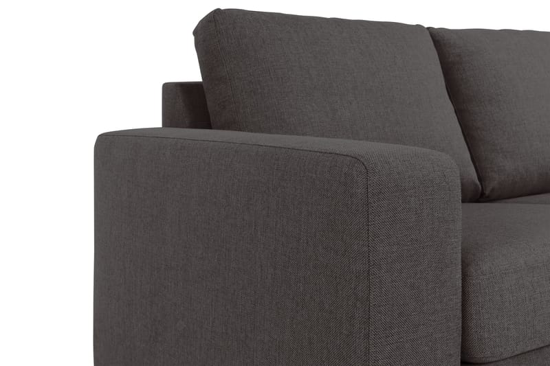 Crazy 3-sits Vändbar L-formad Divansoffa i Tyg - Mörkgrå - Möbler - Soffa - Divansoffa & schäslongsoffa - 3 sits soffa med divan