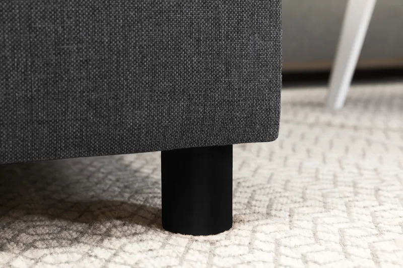 Crazy 3-sits Vändbar L-formad Divansoffa i Tyg - Mörkgrå - Möbler - Soffa - Divansoffa & schäslongsoffa - 3 sits soffa med divan