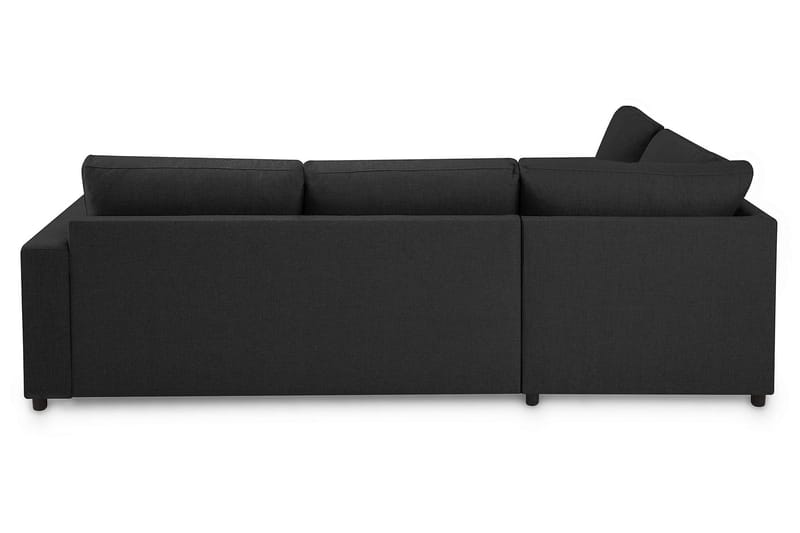Crazy 3-sits Vänstervänd L-formad Schäslongsoffa i Tyg - Antracit - Möbler - Soffa - Divansoffa & schäslongsoffa - 3 sits soffa med divan