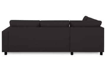 Crazy 3-sits Vänstervänd L-formad Schäslongsoffa i Tyg - Antracit - Möbler - Soffa - Divansoffa & schäslongsoffa - 3 sits soffa med divan