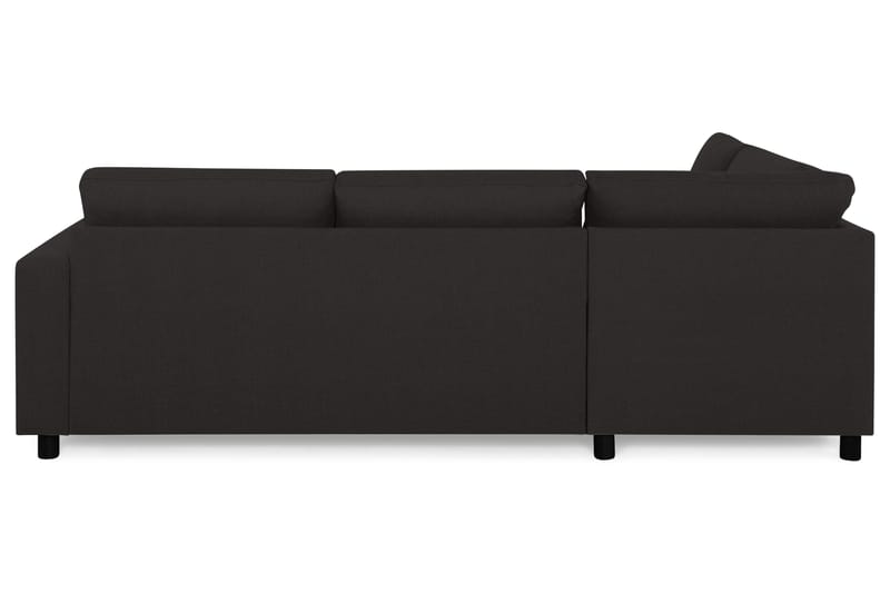 Crazy 3-sits Vänstervänd L-formad Schäslongsoffa i Tyg - Antracit - Möbler - Soffa - Divansoffa & schäslongsoffa - 3 sits soffa med divan