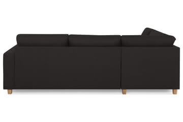 Crazy 3-sits Vänstervänd L-formad Schäslongsoffa i Tyg - Antracit - Möbler - Soffa - Divansoffa & schäslongsoffa - 3 sits soffa med divan
