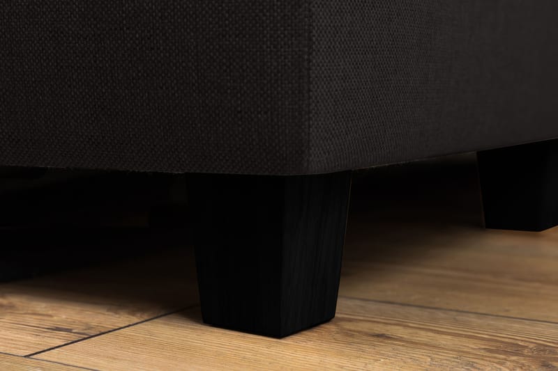 Crazy 3-sits Vänstervänd L-formad Schäslongsoffa i Tyg - Antracit - Möbler - Soffa - Divansoffa & schäslongsoffa - 3 sits soffa med divan