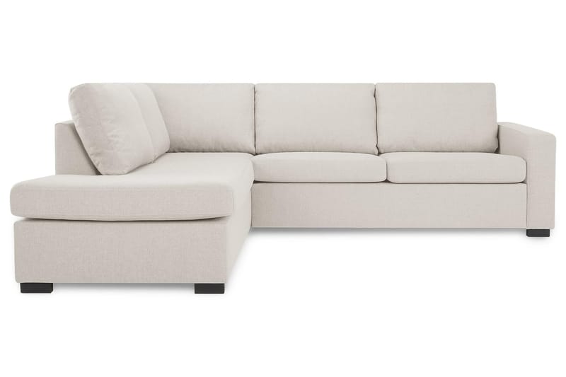 Crazy 3-sits Vänstervänd L-formad Schäslongsoffa i Tyg - Beige - Möbler - Soffa - Divansoffa & schäslongsoffa - 3 sits soffa med divan