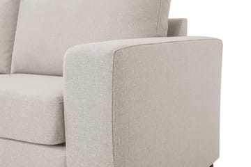 Crazy 3-sits Vänstervänd L-formad Schäslongsoffa i Tyg - Beige - Möbler - Soffa - Divansoffa & schäslongsoffa - 3 sits soffa med divan
