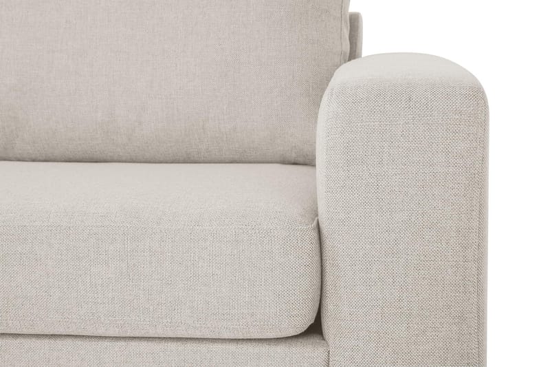 Crazy 3-sits Vänstervänd L-formad Schäslongsoffa i Tyg - Beige - Möbler - Soffa - Divansoffa & schäslongsoffa - 3 sits soffa med divan