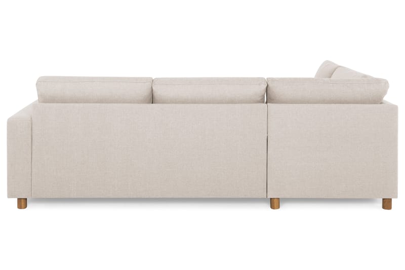 Crazy 3-sits Vänstervänd L-formad Schäslongsoffa i Tyg - Beige - Möbler - Soffa - Divansoffa & schäslongsoffa - 3 sits soffa med divan