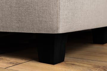 Crazy 3-sits Vänstervänd L-formad Schäslongsoffa i Tyg - Beige - Möbler - Soffa - Divansoffa & schäslongsoffa - 3 sits soffa med divan