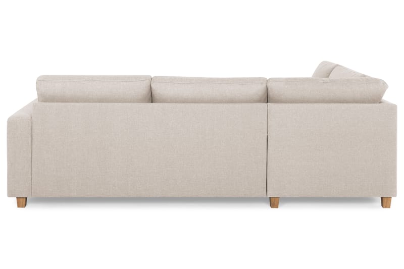 Crazy 3-sits Vänstervänd L-formad Schäslongsoffa i Tyg - Beige - Möbler - Soffa - Divansoffa & schäslongsoffa - 3 sits soffa med divan