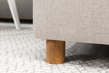 Crazy 3-sits Vänstervänd L-formad Schäslongsoffa i Tyg - Beige - Möbler - Soffa - Divansoffa & schäslongsoffa - 3 sits soffa med divan