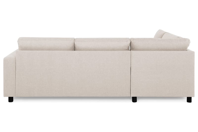 Crazy 3-sits Vänstervänd L-formad Schäslongsoffa i Tyg - Beige - Möbler - Soffa - Divansoffa & schäslongsoffa - 3 sits soffa med divan