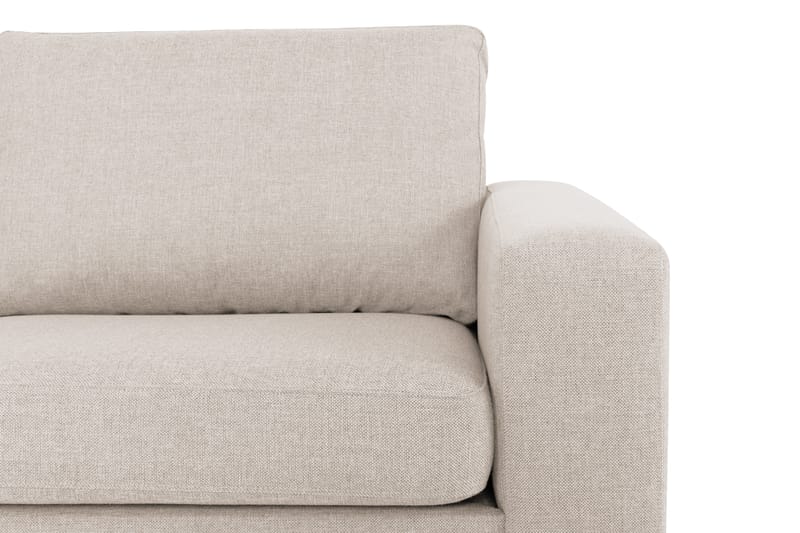 Crazy 3-sits Vänstervänd L-formad Schäslongsoffa i Tyg - Beige - Möbler - Soffa - Divansoffa & schäslongsoffa - 3 sits soffa med divan