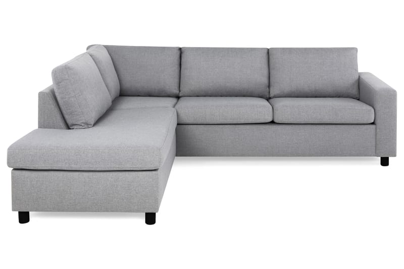 Crazy 3-sits Vänstervänd L-formad Schäslongsoffa i Tyg - Grå - Möbler - Soffa - Divansoffa & schäslongsoffa - 3 sits soffa med divan