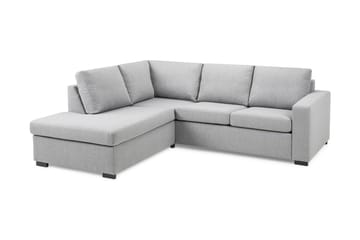 Crazy 3-sits Vänstervänd L-formad Schäslongsoffa i Tyg - Grå - Möbler - Soffa - Divansoffa & schäslongsoffa - 3 sits soffa med divan