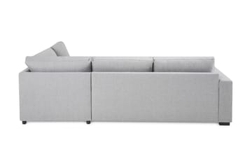 Crazy 3-sits Vänstervänd L-formad Schäslongsoffa i Tyg - Grå - Möbler - Soffa - Divansoffa & schäslongsoffa - 3 sits soffa med divan