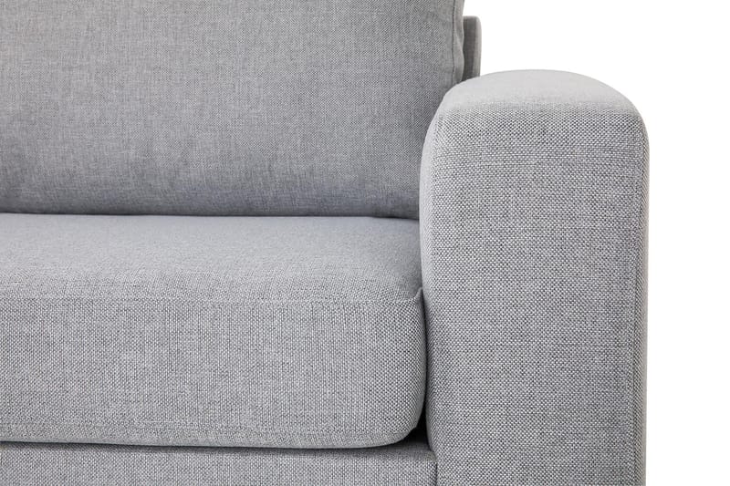 Crazy 3-sits Vänstervänd L-formad Schäslongsoffa i Tyg - Grå - Möbler - Soffa - Divansoffa & schäslongsoffa - 3 sits soffa med divan