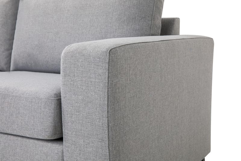 Crazy 3-sits Vänstervänd L-formad Schäslongsoffa i Tyg - Grå - Möbler - Soffa - Divansoffa & schäslongsoffa - 3 sits soffa med divan