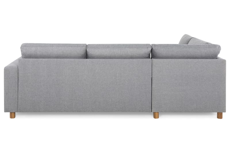 Crazy 3-sits Vänstervänd L-formad Schäslongsoffa i Tyg - Grå - Möbler - Soffa - Divansoffa & schäslongsoffa - 3 sits soffa med divan