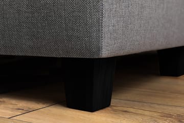 Crazy 3-sits Vänstervänd L-formad Schäslongsoffa i Tyg - Grå - Möbler - Soffa - Divansoffa & schäslongsoffa - 3 sits soffa med divan