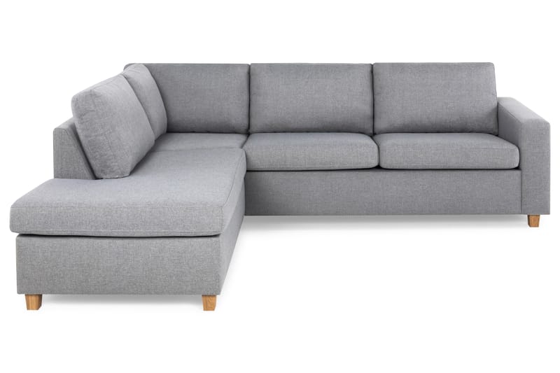 Crazy 3-sits Vänstervänd L-formad Schäslongsoffa i Tyg - Grå - Möbler - Soffa - Divansoffa & schäslongsoffa - 3 sits soffa med divan