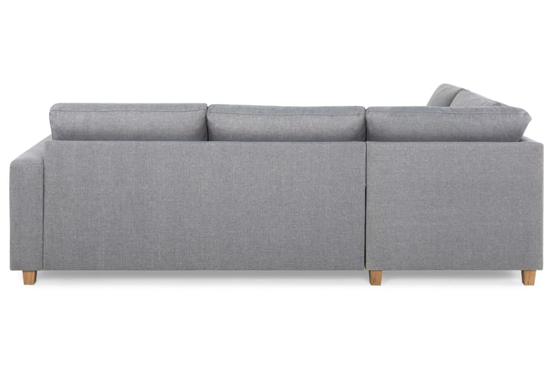 Crazy 3-sits Vänstervänd L-formad Schäslongsoffa i Tyg - Grå - Möbler - Soffa - Divansoffa & schäslongsoffa - 3 sits soffa med divan
