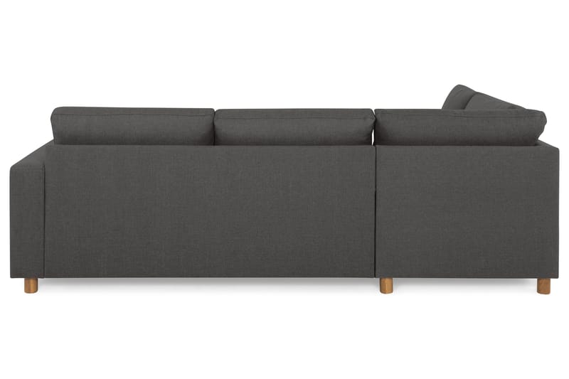 Crazy 3-sits Vänstervänd L-formad Schäslongsoffa i Tyg - Mörkgrå - Möbler - Soffa - Divansoffa & schäslongsoffa - 3 sits soffa med divan