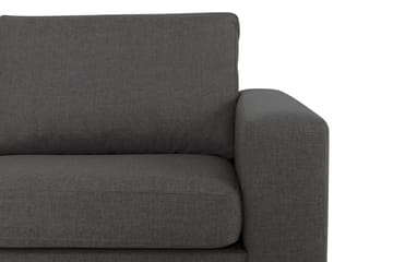 Crazy 3-sits Vänstervänd L-formad Schäslongsoffa i Tyg - Mörkgrå - Möbler - Soffa - Divansoffa & schäslongsoffa - 3 sits soffa med divan