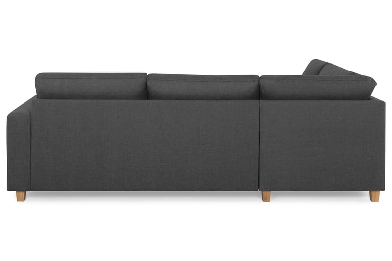Crazy 3-sits Vänstervänd L-formad Schäslongsoffa i Tyg - Mörkgrå - Möbler - Soffa - Divansoffa & schäslongsoffa - 3 sits soffa med divan