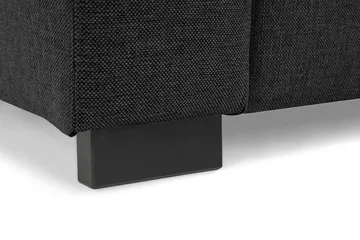 Crazy 3-sits Vänstervänd L-formad Schäslongsoffa i Tyg - Mörkgrå - Möbler - Soffa - Divansoffa & schäslongsoffa - 3 sits soffa med divan