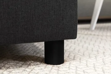 Crazy 4-sits Högervänd L-formad Schäslongsoffa i Tyg - Antracit - Möbler - Soffa - Divansoffa & schäslongsoffa - 3 sits soffa med divan