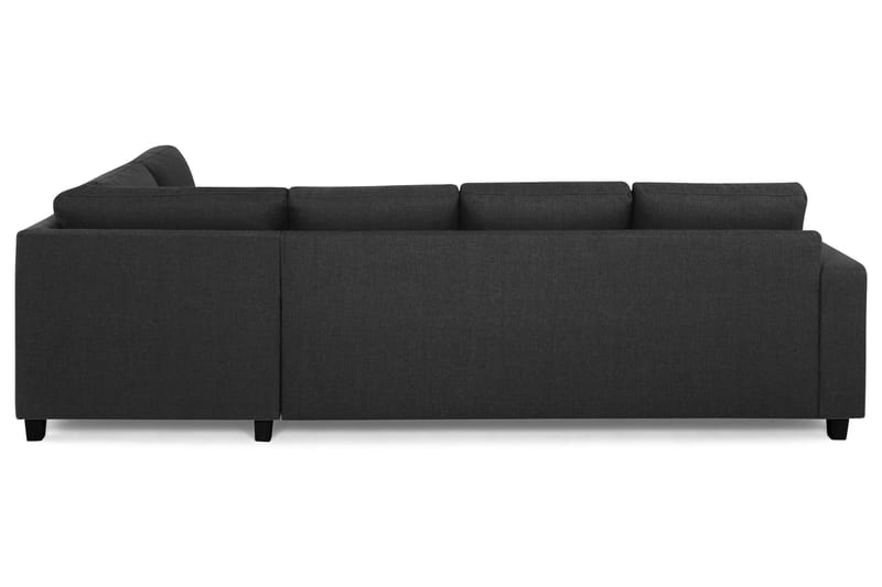 Crazy 4-sits Högervänd L-formad Schäslongsoffa i Tyg - Antracit - Möbler - Soffa - Divansoffa & schäslongsoffa - 3 sits soffa med divan