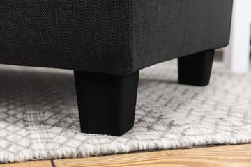 Crazy 4-sits Högervänd L-formad Schäslongsoffa i Tyg - Antracit - Möbler - Soffa - Divansoffa & schäslongsoffa - 3 sits soffa med divan