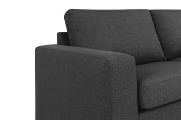 Crazy 4-sits Högervänd L-formad Schäslongsoffa i Tyg - Antracit - Möbler - Soffa - Divansoffa & schäslongsoffa - 3 sits soffa med divan