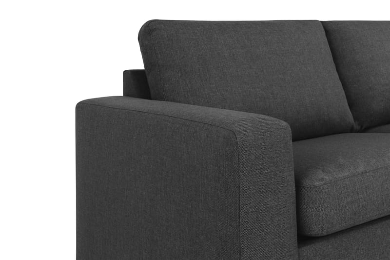 Crazy 4-sits Högervänd L-formad Schäslongsoffa i Tyg - Antracit - Möbler - Soffa - Divansoffa & schäslongsoffa - 3 sits soffa med divan