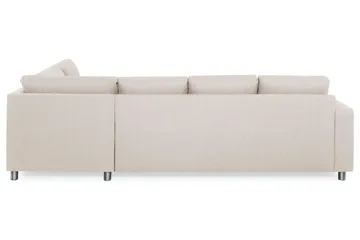 Crazy 4-sits Högervänd L-formad Schäslongsoffa i Tyg - Beige - Möbler - Soffa - Divansoffa & schäslongsoffa - 3 sits soffa med divan