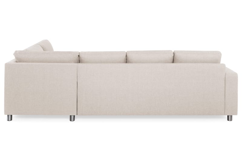 Crazy 4-sits Högervänd L-formad Schäslongsoffa i Tyg - Beige - Möbler - Soffa - Divansoffa & schäslongsoffa - 3 sits soffa med divan