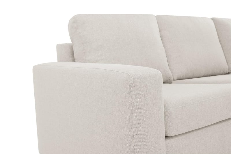 Crazy 4-sits Högervänd L-formad Schäslongsoffa i Tyg - Beige - Möbler - Soffa - Divansoffa & schäslongsoffa - 3 sits soffa med divan