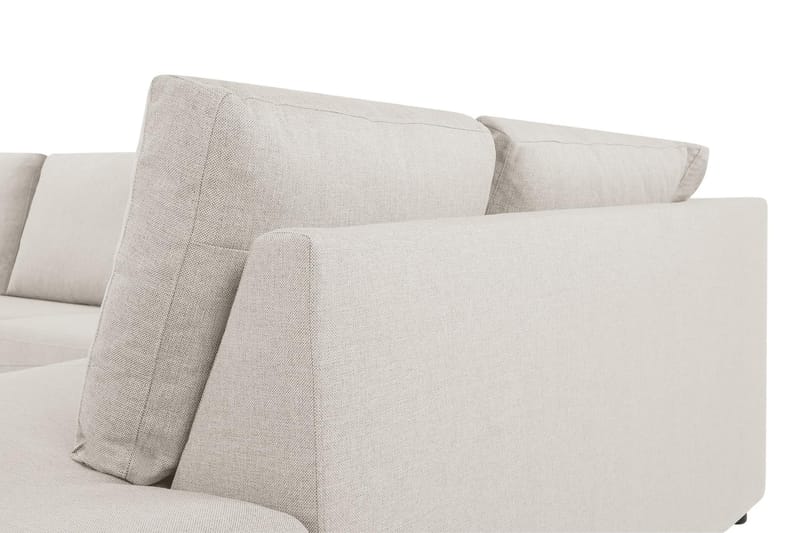 Crazy 4-sits Högervänd L-formad Schäslongsoffa i Tyg - Beige - Möbler - Soffa - Divansoffa & schäslongsoffa - 3 sits soffa med divan