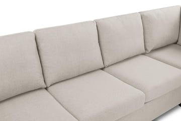 Crazy 4-sits Högervänd L-formad Schäslongsoffa i Tyg - Beige - Möbler - Soffa - Divansoffa & schäslongsoffa - 3 sits soffa med divan