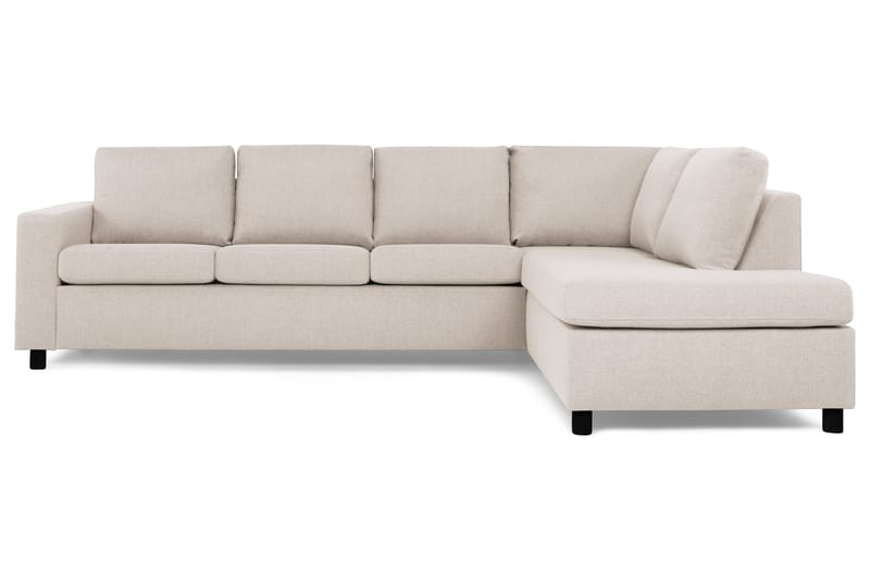 Crazy 4-sits Högervänd L-formad Schäslongsoffa i Tyg - Beige - Möbler - Soffa - Divansoffa & schäslongsoffa - 3 sits soffa med divan