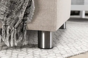 Crazy 4-sits Högervänd L-formad Schäslongsoffa i Tyg - Beige - Möbler - Soffa - Divansoffa & schäslongsoffa - 3 sits soffa med divan