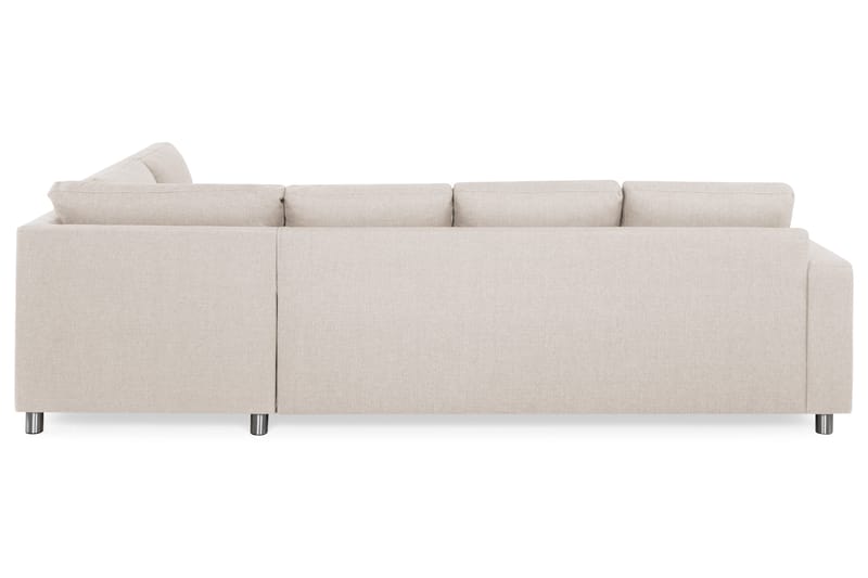 Crazy 4-sits Högervänd L-formad Schäslongsoffa i Tyg - Beige - Möbler - Soffa - Divansoffa & schäslongsoffa - 3 sits soffa med divan