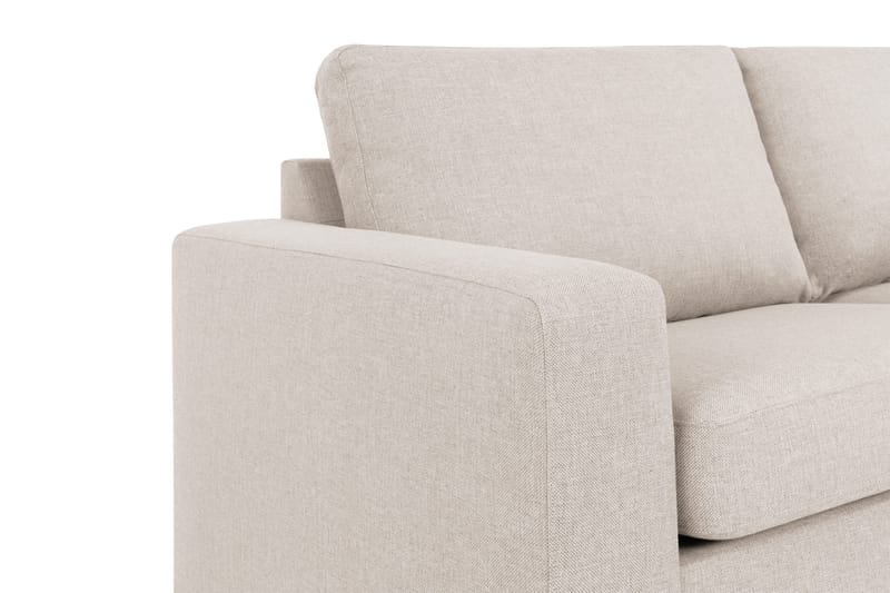 Crazy 4-sits Högervänd L-formad Schäslongsoffa i Tyg - Beige - Möbler - Soffa - Divansoffa & schäslongsoffa - 3 sits soffa med divan