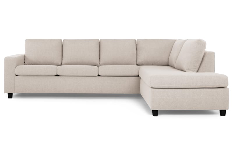 Crazy 4-sits Högervänd L-formad Schäslongsoffa i Tyg - Beige - Möbler - Soffa - Divansoffa & schäslongsoffa - 3 sits soffa med divan