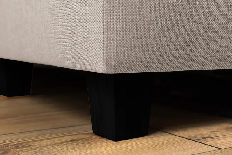 Crazy 4-sits Högervänd L-formad Schäslongsoffa i Tyg - Beige - Möbler - Soffa - Divansoffa & schäslongsoffa - 3 sits soffa med divan