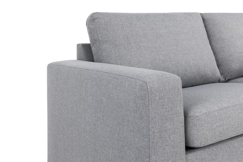 Crazy 4-sits Högervänd L-formad Schäslongsoffa i Tyg - Grå - Möbler - Soffa - Divansoffa & schäslongsoffa - 3 sits soffa med divan