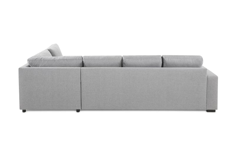 Crazy 4-sits Högervänd L-formad Schäslongsoffa i Tyg - Grå - Möbler - Soffa - Divansoffa & schäslongsoffa - 3 sits soffa med divan
