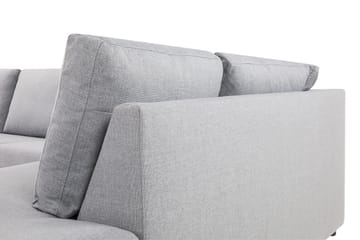 Crazy 4-sits Högervänd L-formad Schäslongsoffa i Tyg - Grå - Möbler - Soffa - Divansoffa & schäslongsoffa - 3 sits soffa med divan
