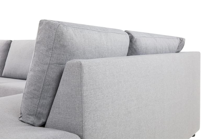 Crazy 4-sits Högervänd L-formad Schäslongsoffa i Tyg - Grå - Möbler - Soffa - Divansoffa & schäslongsoffa - 3 sits soffa med divan