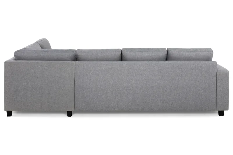 Crazy 4-sits Högervänd L-formad Schäslongsoffa i Tyg - Grå - Möbler - Soffa - Divansoffa & schäslongsoffa - 3 sits soffa med divan